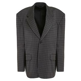 Balenciaga Cotton Blazer Jacket Black