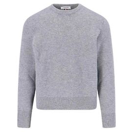 Thom Browne Centerback RWB Crewneck Pullover Merino Wool Knit Brown
