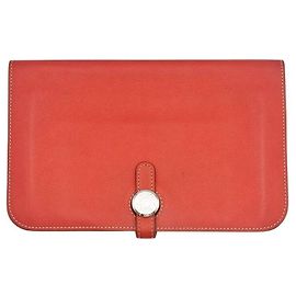 Hermès Cartera larga Dogon Rosa