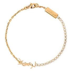 Saint Laurent Pulseira charm de metal CASSANDRE Laranja