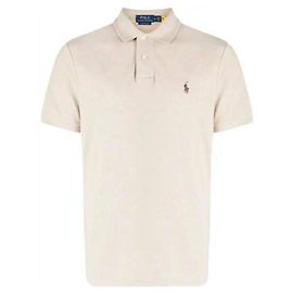 Ralph Lauren Kurzärmeliges Polohemd mit gesticktem Pony-Logo Weiß