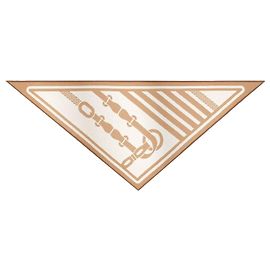 Hermès Écharpe triangle double face Orange