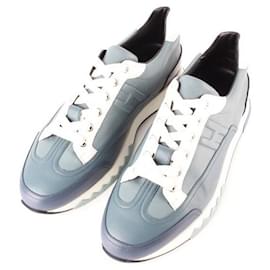 Hermès Trail Leder-Sneaker Blau Blau