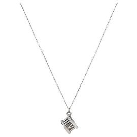 Tiffany & Co Collar Atlas Cube Silver Plata
