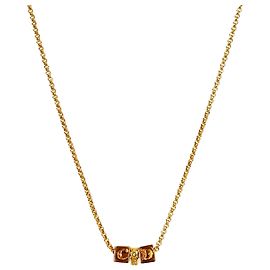 Dior Colar Cubo Dourado