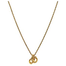 Dior Cubic CD Gold Halskette Golden