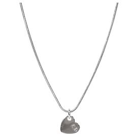 Dior Collar de Corazón Plata Plata