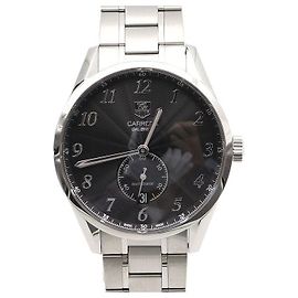 Tag Heuer Orologio automatico da uomo Carrera Heritage quadrante nero cassa in acciaio trasparente Nero