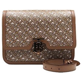 Burberry Borsa a Spalla e Crossbody Monogram TB Marrone