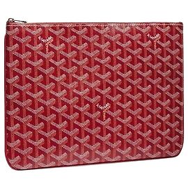 Goyard Pochette Sena MM Red stamp Rouge