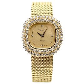 Patek Philippe Lady Watch Small Gold Watch Glitter Dial Original Diamond Golden