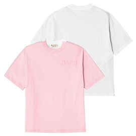 Marni Kurzärmeliges Logo-T-Shirt für Damen Weiß