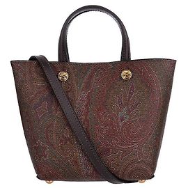 Etro Mini bolso tote para mujer Arnica Paisley Jacquard Multicolor