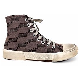 Balenciaga High Top Sneaker Dunkelgrau Braun