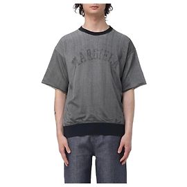 Maison Martin Margiela Cotton Varsity T-Shirt Schwarz