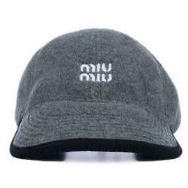 Miu Miu Boné de baseball em fleece Marrom