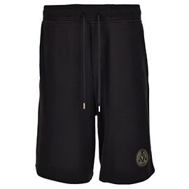 Versace Short con parche Negro