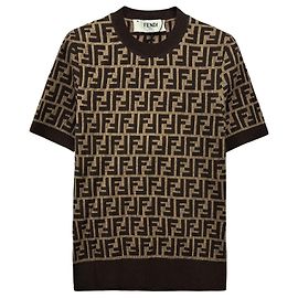 Fendi Punto de algodón para mujer Castaño