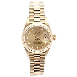 Rolex Original Diamond Datejust Gold Damenuhr Golden