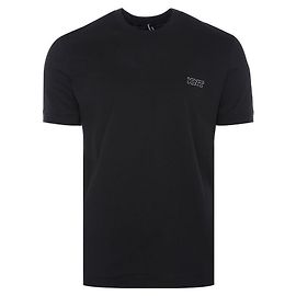 Kiton KNT T-Shirt mit besticktem Logo in Schwarz Schwarz