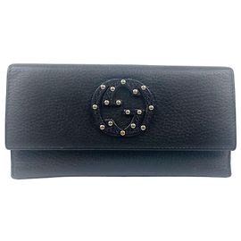 Gucci Black Long Wallet Black