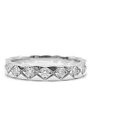 Chanel Coco Crush Diamond Ring Mini White