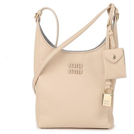 Miu Miu Borsa a secchiello in pelle Bianco