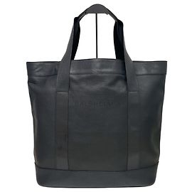 Balenciaga Punched Logo Cabas Tote Bag Black