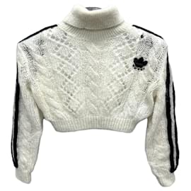 Gucci Pull en maille mohair Adidas Multicolore