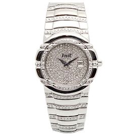 Piaget Tanagra White Gold Medium Men's Quartz Watch White