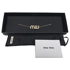 Miu Miu Kristallarmband Golden