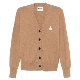 Isabel Marant KARINA Logo Cardigan Camel Braun