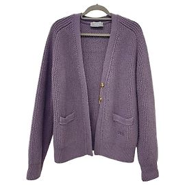 Dior Bestickter Cardigan Christian Bee Lila