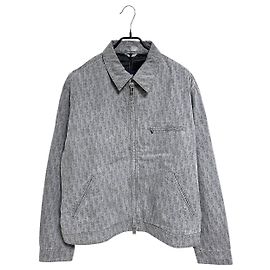 Dior Blouson à fermeture éclair Oblique Marron