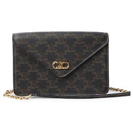 Céline Borsa a tracolla Mailon Triomphe WOC Chain Nero