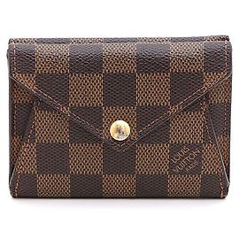 Louis Vuitton Tarjetero compacto Origami en Damier Ébène Multicolor