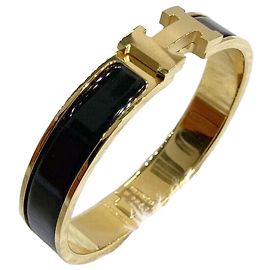 Hermès Bracciale Click Oro e Nero Nero