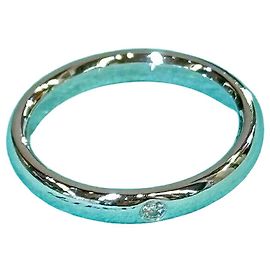 Tiffany & Co Elsa Peretti Diamond Band Ring Blue