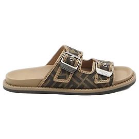 Fendi Fabric Sandals AJZF Brown