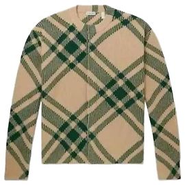 Burberry Checked Wool Blend Cardigan Multiple colors