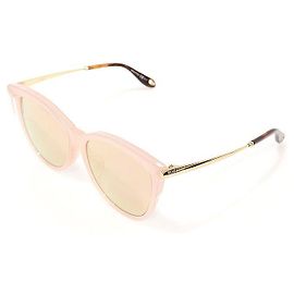 Givenchy Pink Frame Mirror Lens Cat Eye Sunglasses Pink