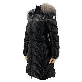 Moncler Albigia (Pullmarus) Fox Fur Long Padding Black Black