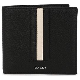 Bally Ribbon Bifold Wallet Black