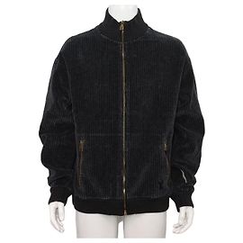 Louis Vuitton Giacca da tuta da uomo in velluto di cotone grigio Marrone