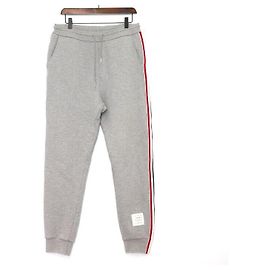 Thom Browne Classic Loopback Stripe Sweatpants Grey Braun