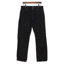 Fendi Black Denim Pants Men Black