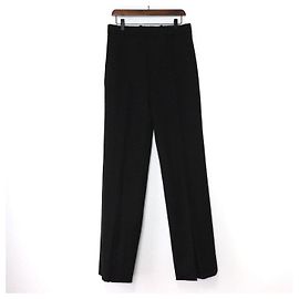 Louis Vuitton Black Cotton Split Men's Pants Black