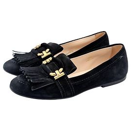 Tod's Mocassin en daim Noir