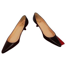 Escarpins Mid Christian Louboutin Marron