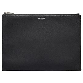Saint Laurent Classic Caviar Clutch Bag Black